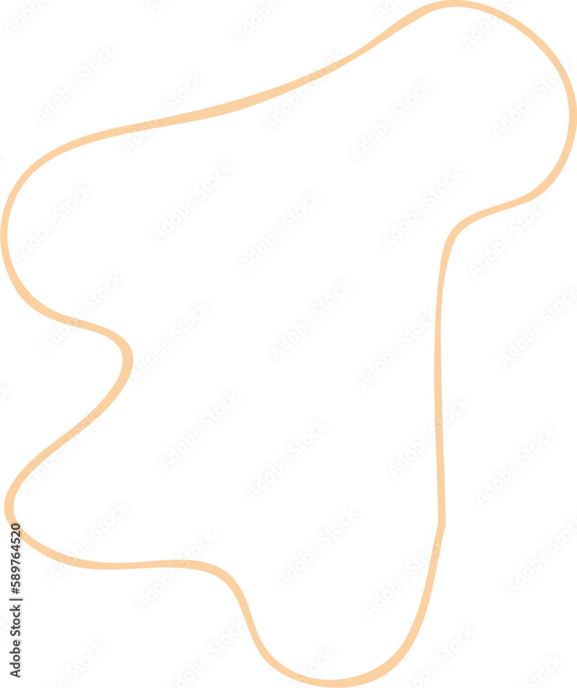 Abstract Organic Shape Outline Abstract Organic Shape Outline