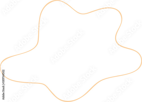 Abstract Organic Shape Outline