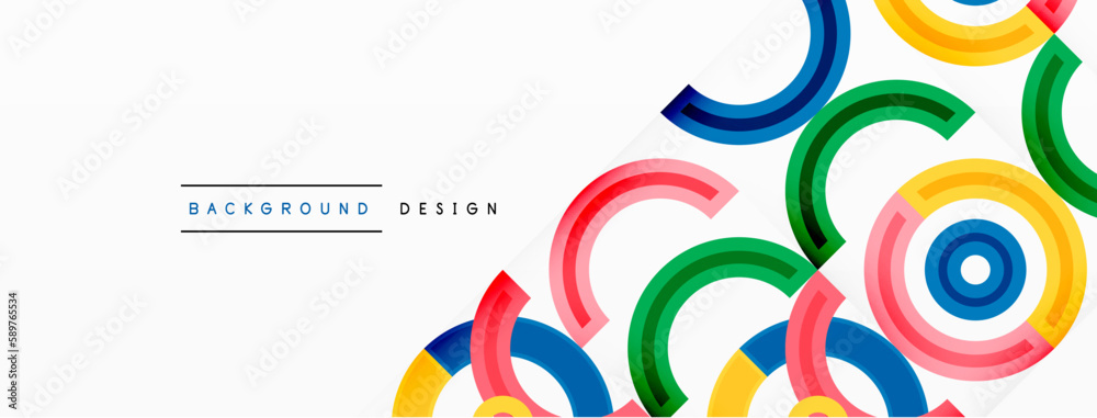 Colorful circle abstract background with vibrant and eye-catching design that incorporates a variety of different shades and hues creating a swirling, dynamic effect Colorful circle abstract background with vibrant and eye-catching design that incorporates a variety of different shades and hues creating a swirling, dynamic effect