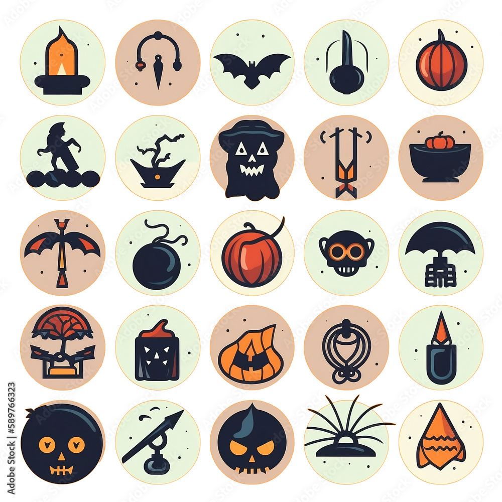 These Halloween clipart icons come with a transparent background, making them ideal for incorporating into spooky designs. Generative AI. These Halloween clipart icons come with a transparent background, making them ideal for incorporating into spooky designs. Generative AI.