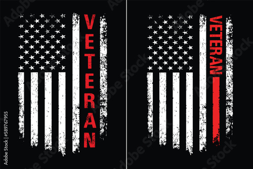 American Veteran Flag Design