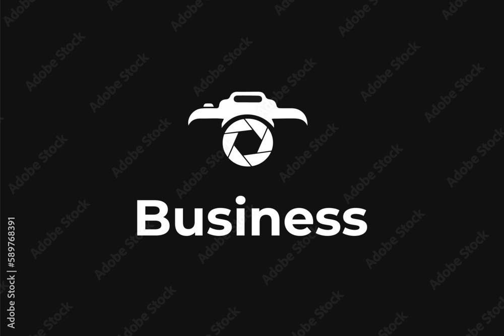 photography camera lens logo template