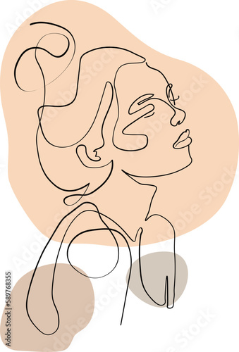 Abstract Shape Woman Outline