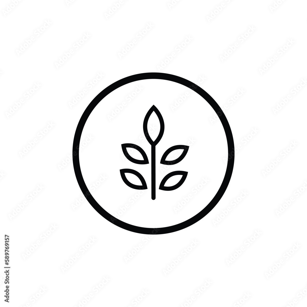 Vector line icon for fibre Vector line icon for fibre