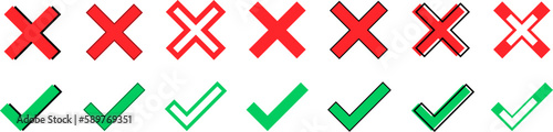 Set of check mark. Done icon symbol. Check mark icon. Checkbox icons and check marks. Profile verification icons. Vector checklist marks icon set for websites, mobile apps and other developers
