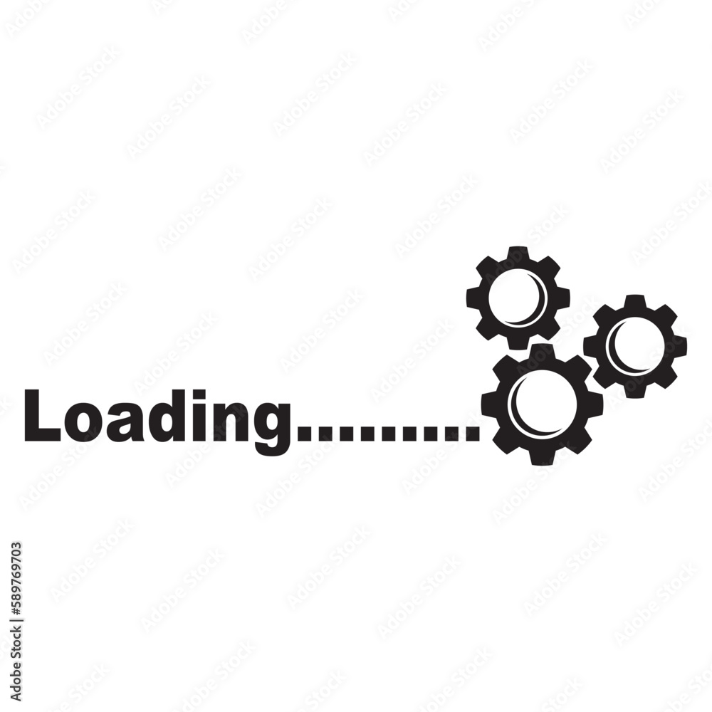 Loading or buffering icon symbol,logo illustration design template. Loading or buffering icon symbol,logo illustration design template.