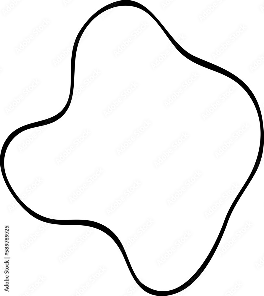 Blob Line Vector Element Blob Line Vector Element