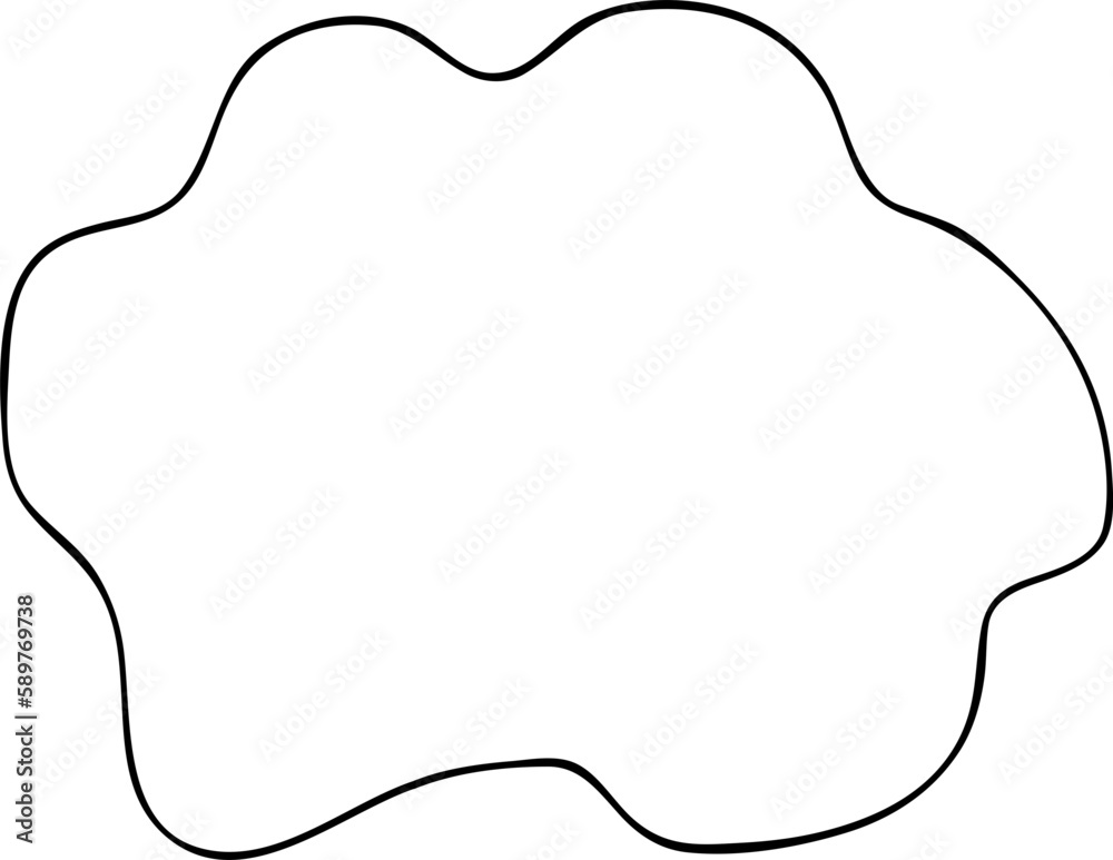 Blob Line Vector Element