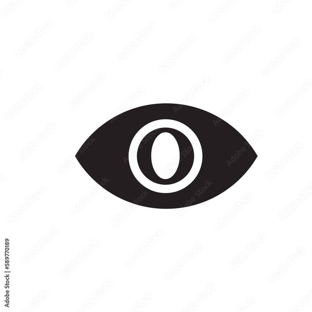 Eye icon design template vector Eye icon design template vector