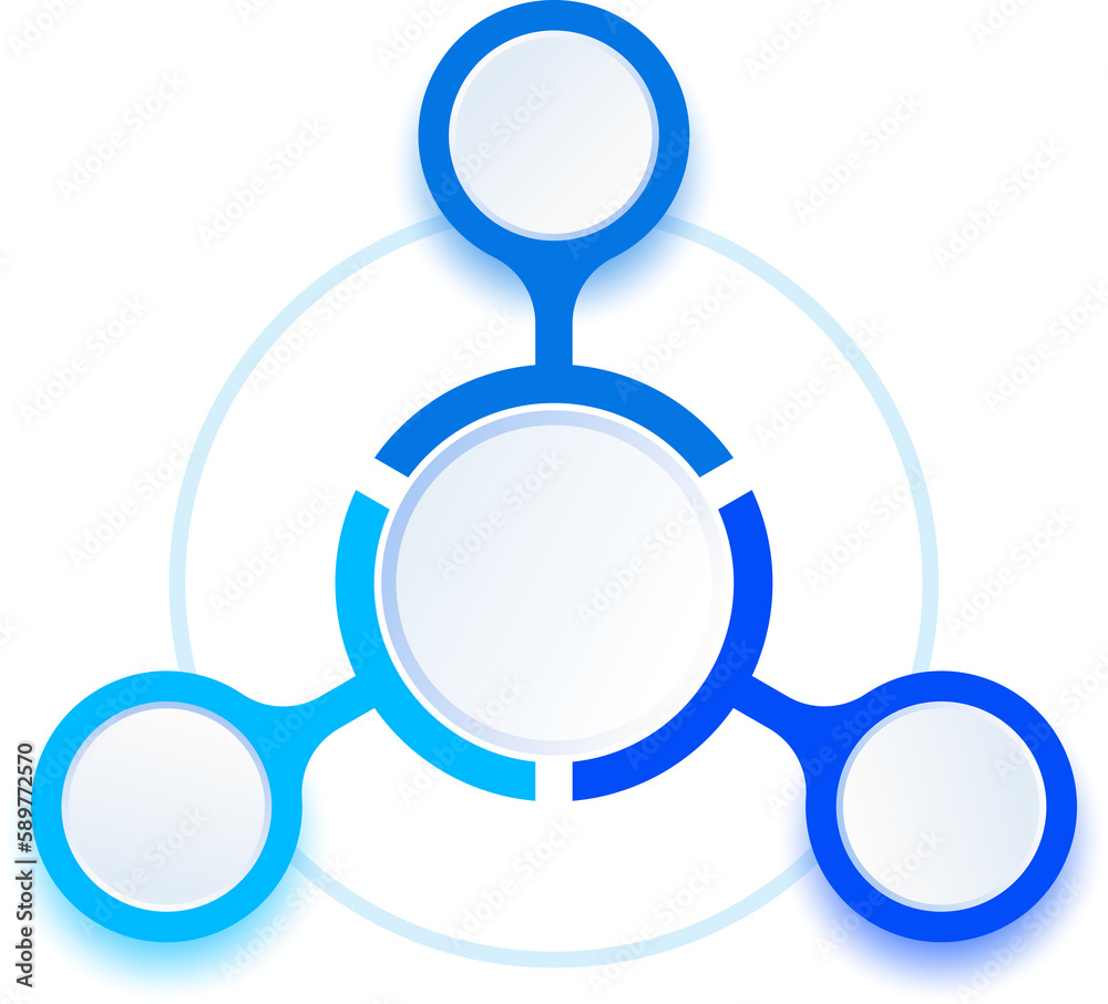 3 Circular Infographic Diagram Process 3 Circular Infographic Diagram Process