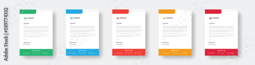 modern letterhead business style creative & clean of your corporate project design. abstract corporate professional letterhead template design.