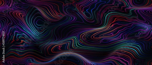 Moderne weichen Luxus Marmor Textur in Cyan, Magenta und Neon Farben, mit glatten und sauberen subtilen Hintergrund. Generative AI Illustration