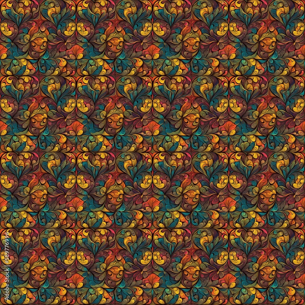 seamless pattern. concept of abstraction of colors and patterns. To abstract in art is to separate certain foundations from the irrelevant material surrounding them.