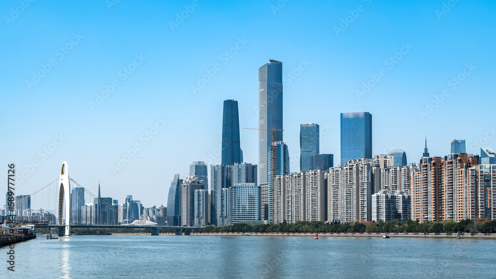 Guangzhou modern urban architectural landscape