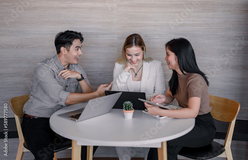 After class, college students discuss, share ideas and thoughts, and learn from each other. Modern and spacious areas in academic libraries that support a more tech-oriented and collaborative society