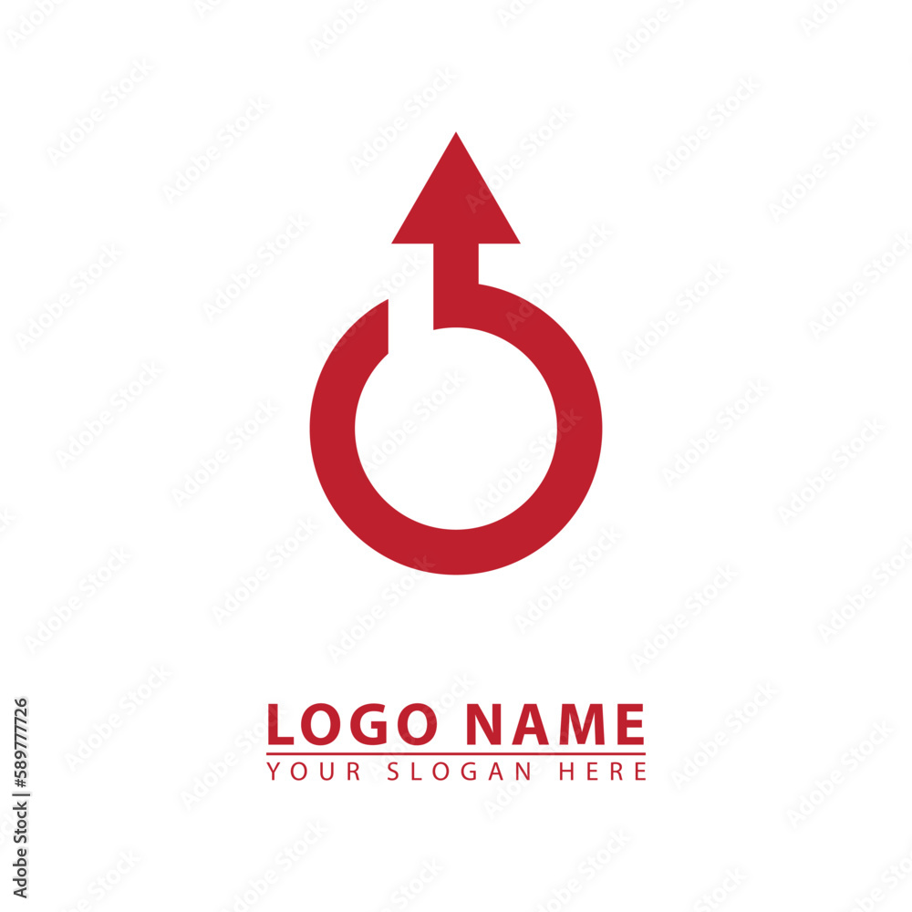 up arrow circle business vector logo icon. up arrow circle business vector logo icon.