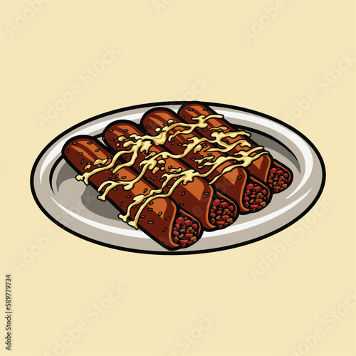 enmoladas food vector