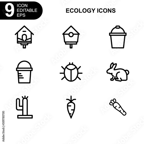 nature and ecology icon or logo isolated sign symbol vector illustration - Collection of high quality black style vector icons 

