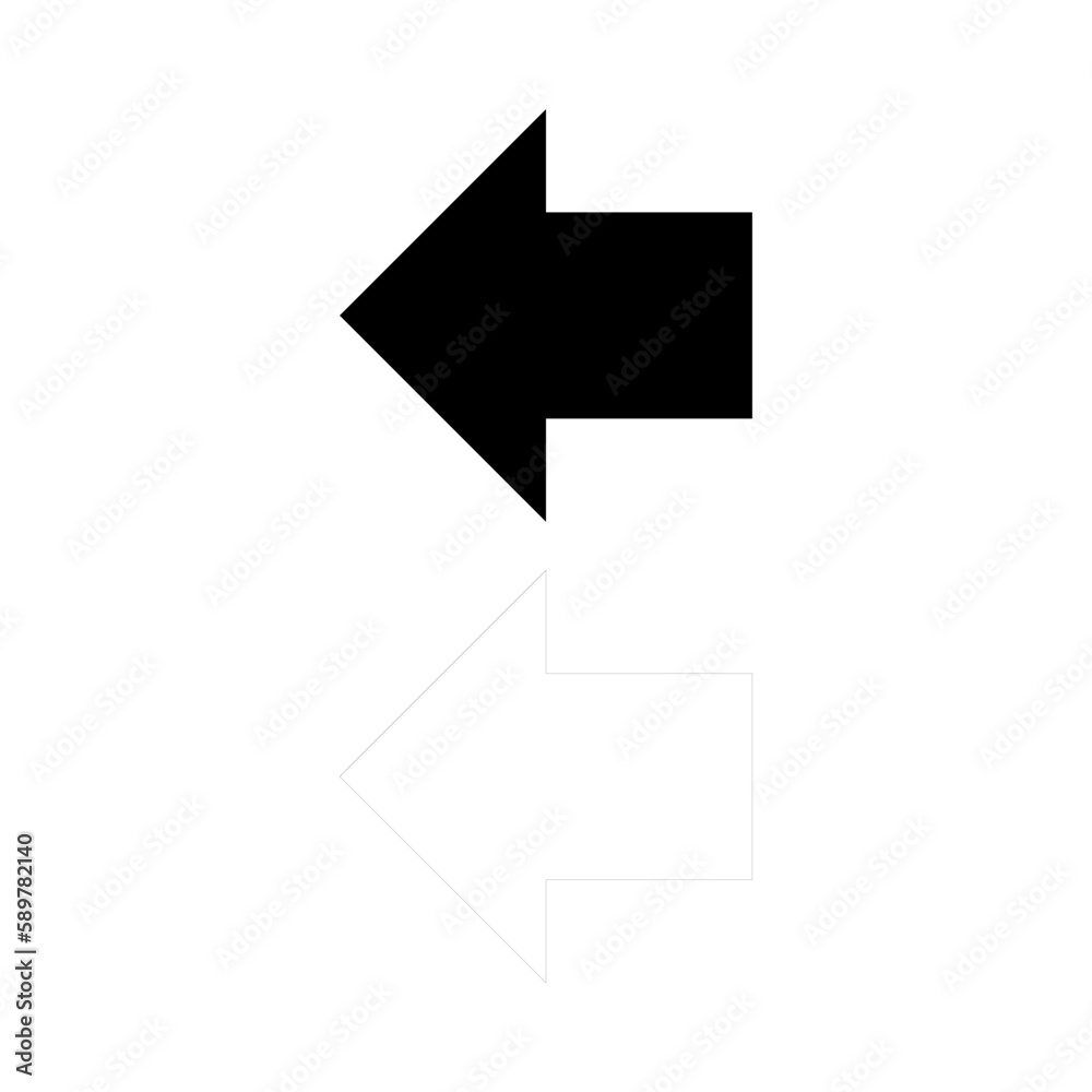 Arrow set icon.arrow symbols and isolated vector graphic elements. Arrow sign's going to left or right side. Arrow set icon.arrow symbols and isolated vector graphic elements. Arrow sign's going to left or right side.