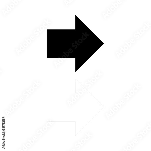arrows simple lines curve sign isolated on white background. For applications and website.