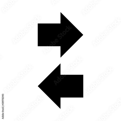 Arrow set icon.arrow symbols and isolated vector graphic elements. Arrow sign's going to left or right side.