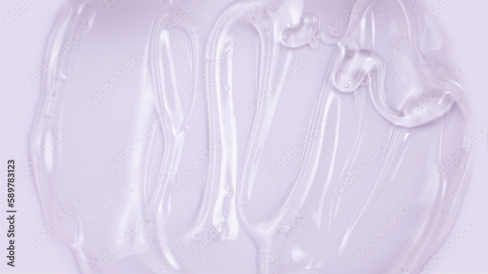 Cosmetic product texture, moisturizing lotion isolated on lavender background, squeezed out and smeared portion of skincare cream product testing Cosmetic product texture, moisturizing lotion isolated on lavender background, squeezed out and smeared portion of skincare cream product testing
