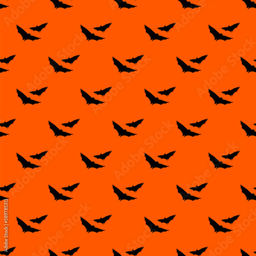 Halloween pattern seamless in simple style vector illustration