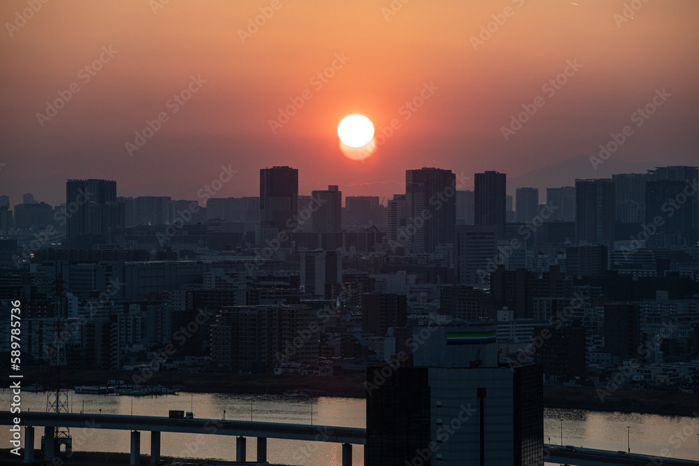 Fototapeta premium 船堀タワーから観る東京の景色