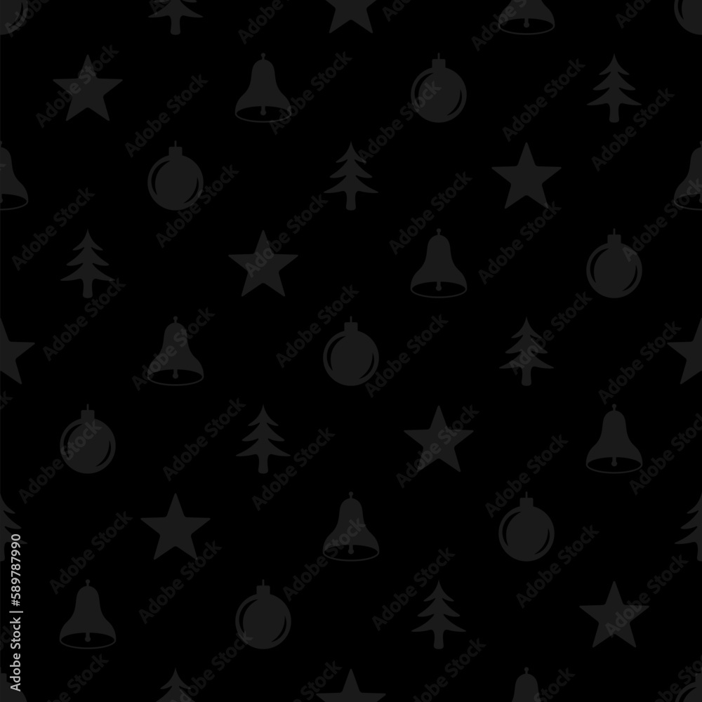 Fototapeta premium Seamless pattern for Christmas with elements Christmas.
