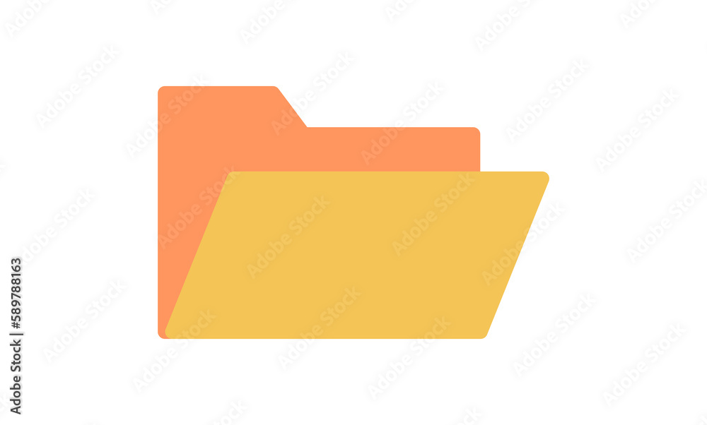 Folder icon and file flat line symbol.
Folder icon and file flat line symbol.