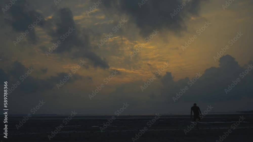 time-lapse video of sunrise in Bakkhali time-lapse video of sunrise in Bakkhali