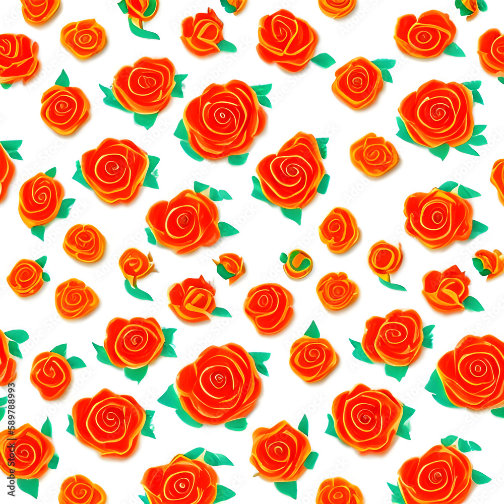 seamless pattern with red roses seamless pattern with red roses