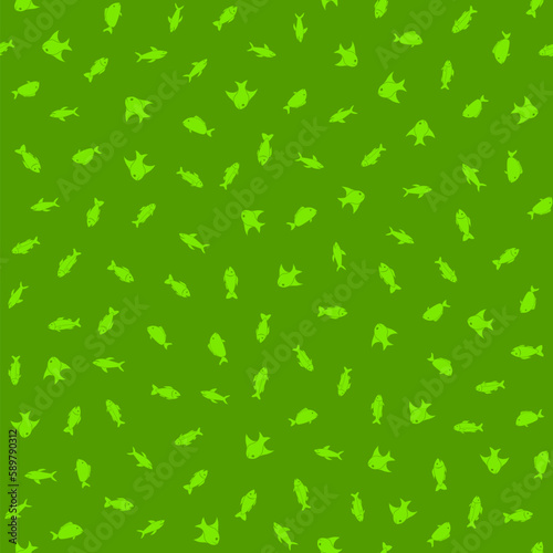 Fish Seamless Pattern Background. Vector illustration backdrop.