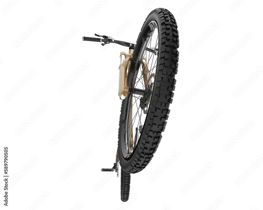 Fototapeta premium Fast bike isolated on transparent background. 3d rendering - illustration