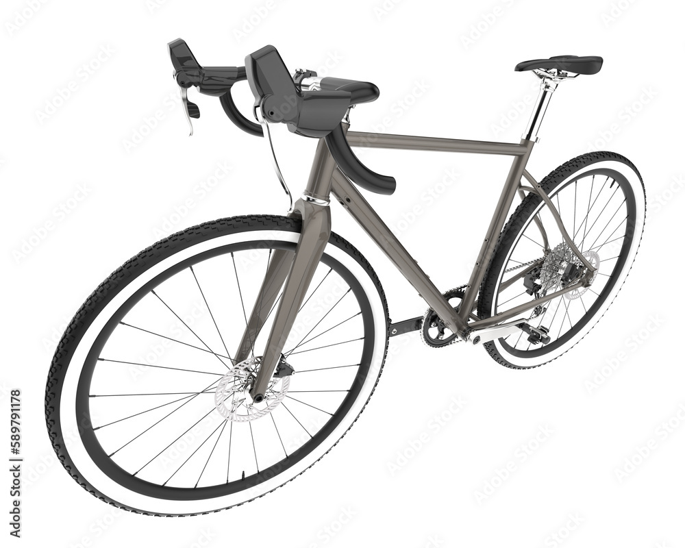 Fototapeta premium Fast bike isolated on transparent background. 3d rendering - illustration
