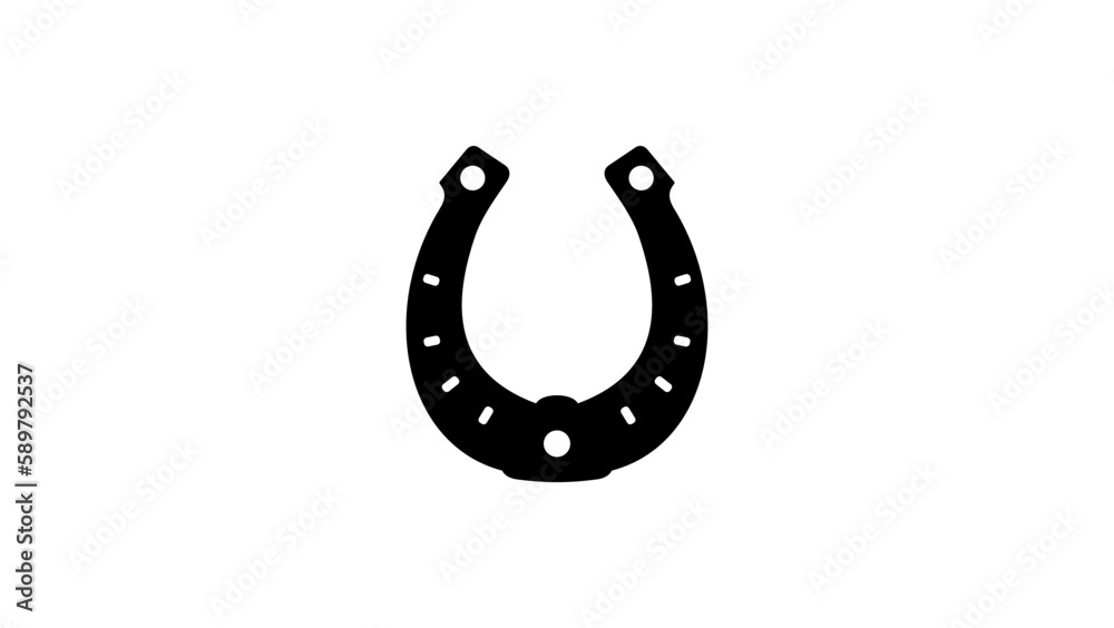 horseshoe silhouette horseshoe silhouette