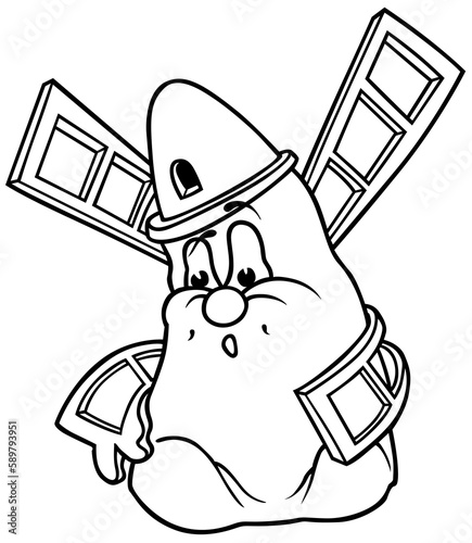 A Drawing of a Sitting Wind...