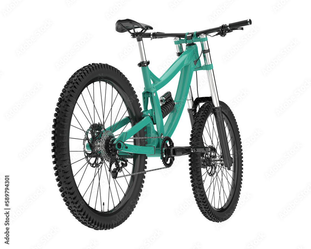 Fototapeta premium Realistic bike isolated on transparent background. 3d rendering - illustration