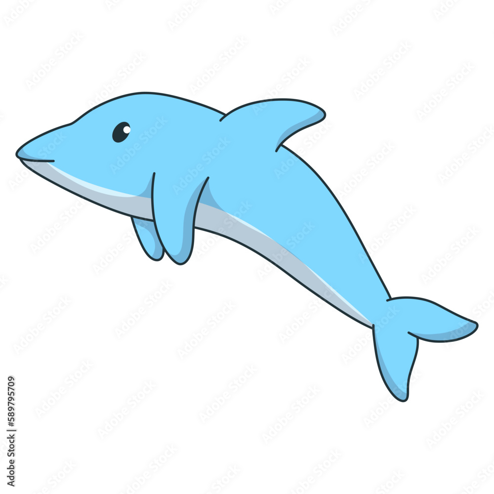Obraz premium dolphin cartoon