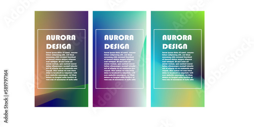 background design with the concept of aurora with a very beautiful color combination
