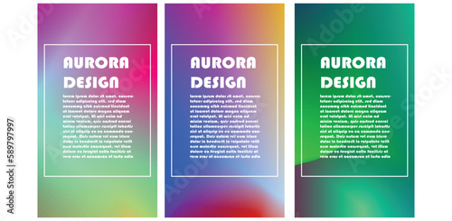 background design with the concept of aurora with a very beautiful color combination
