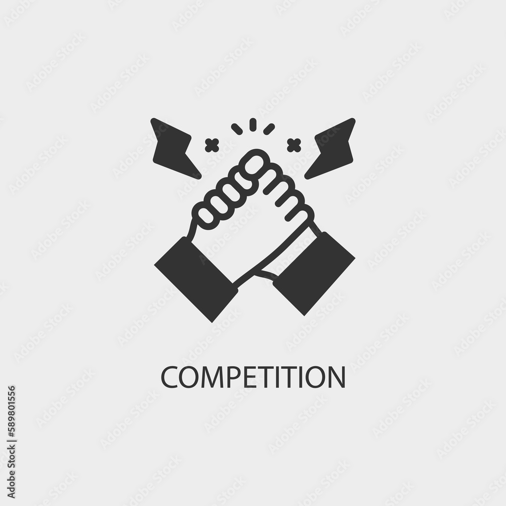 Competition vector icon illustration sign