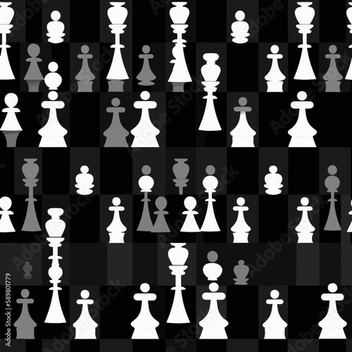 background with chess pieces