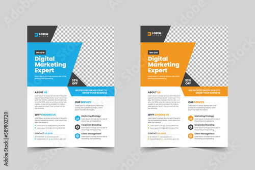 Corporate flyer template design for a business proposal,Modern, advertisement, marketing, promotion