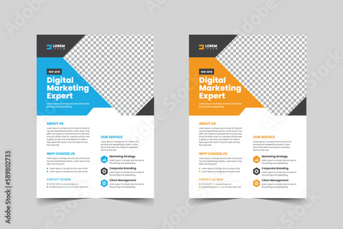 Corporate flyer template design for a business proposal,Modern, advertisement, marketing, promotion