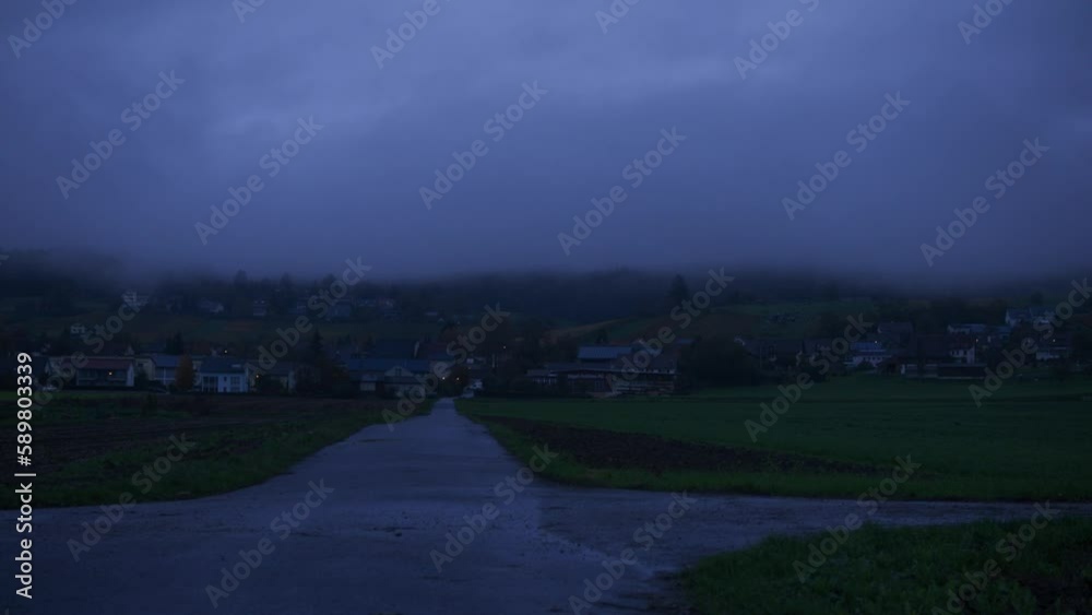 Mysterious Purple Sky - Dark to Light Rural Foggy Hill Sunrise Timelapse in Benken, Switzerland in 6K | RED Komodo Mysterious Purple Sky - Dark to Light Rural Foggy Hill Sunrise Timelapse in Benken, Switzerland in 6K | RED Komodo