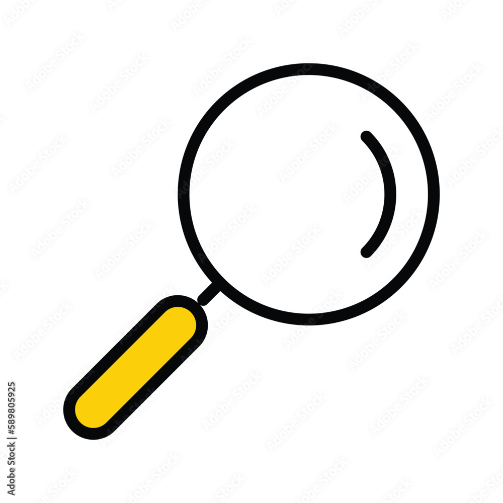 search icon with white background stock illustration search icon with white background stock illustration