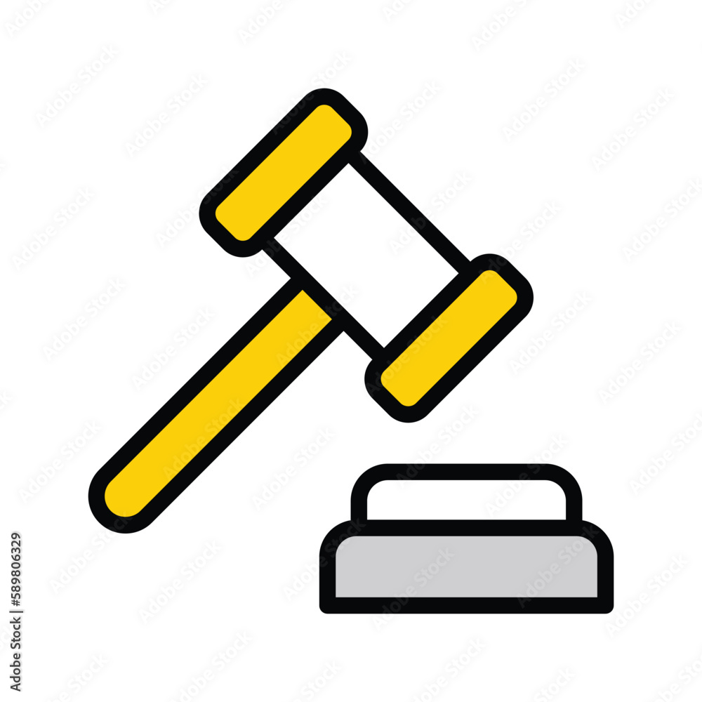 Law icon with white background stock illustration Law icon with white background stock illustration
