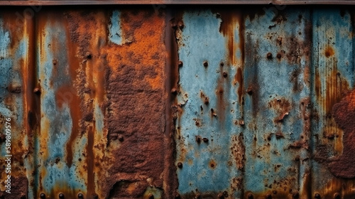 rusty metal wall texture background © bahadirbermekphoto