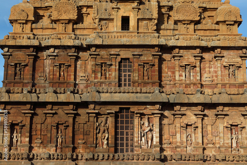 Brihadeeswara Temple or Big Temple in Thanjavur, Tamil Nadu - India	
 photo